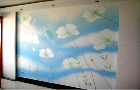 和县画墙绘怎么画好白云的蓬松感？