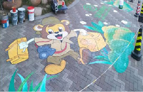 和县夏季画地面彩绘会遇到的问题