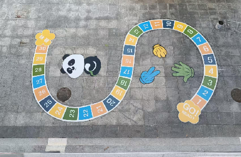 和县地面游戏彩绘