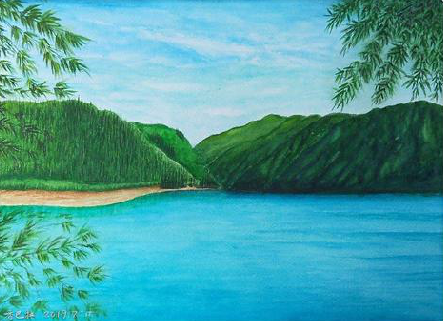 和县在墙绘中，如何绘画绿水青山？