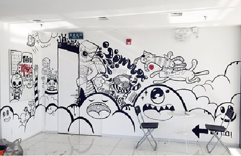 和县手绘墙并非传统涂鸦。